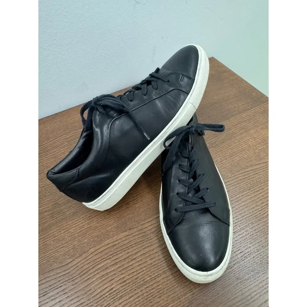 $395 - TO BOOT NEW YORK Pullman Leather Sneaker in BLACK Size 11.5 (sh300thrifty